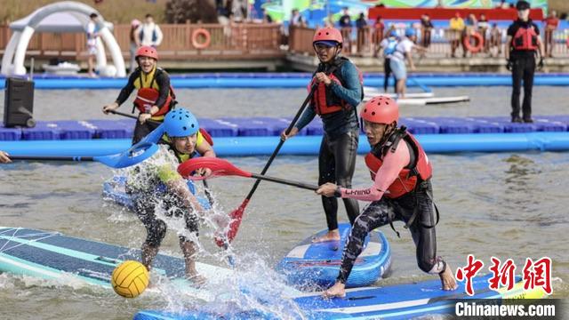 2023中国桨板球公开赛在广州市白云湖国家水利风