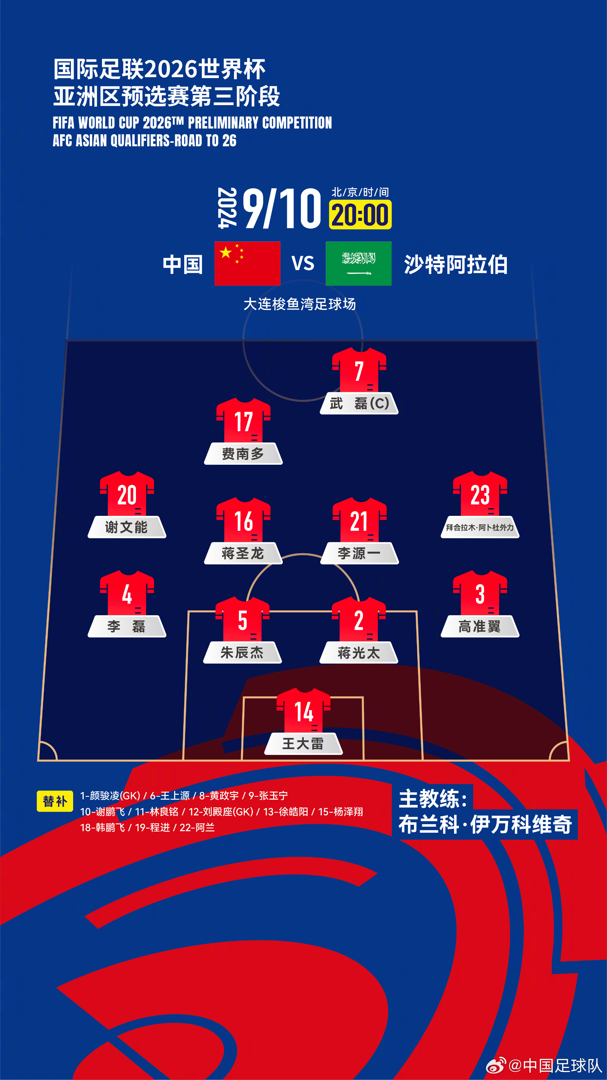 世预赛18强赛：多一人作战却遭绝杀 国足遭遇两